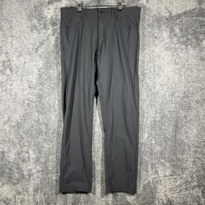 Western Rise Pants Mens 34x30 Black Slim Evolution Pant Microfiber Travel